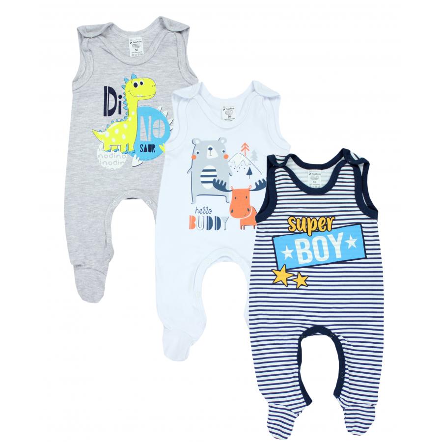 TupTam Baby Jungen Strampler mit Aufdruck Spruch 3er Pack eBay